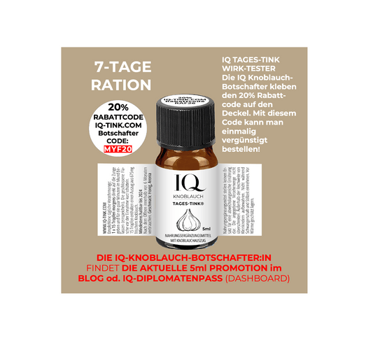 IQ-TINK.com - Der erstmals praktisch wasserlösliche Knoblauch Auszug mit einzigartiger Wirkung!