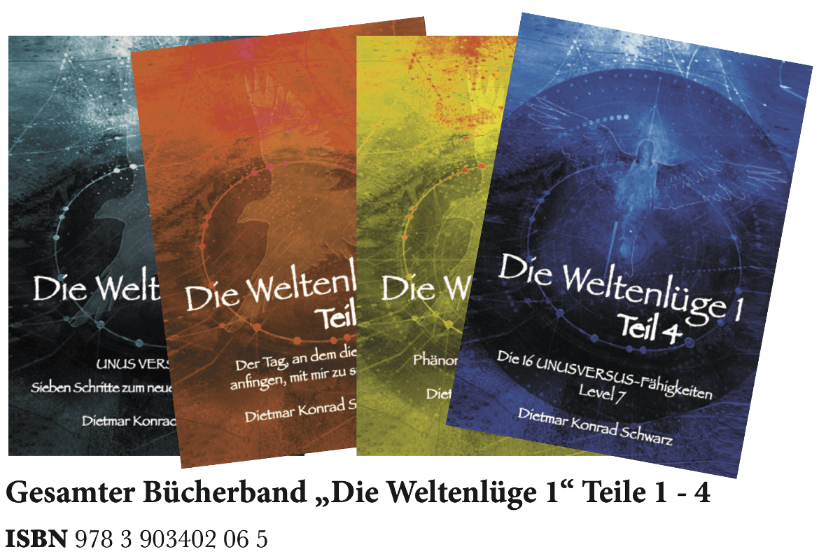 "Die Weltenlüge 1" - Bücherband alle 4 Teile - Zur Transformation von der 3. in die 5. Dimension!