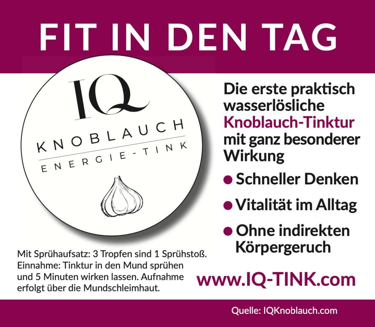 IQ DAY-TINK© 12 x 20ml package (10+2 free)