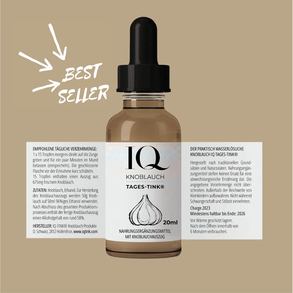 IQ-TINK.com - Der erstmals praktisch wasserlösliche Knoblauch Auszug mit einzigartiger Wirkung!