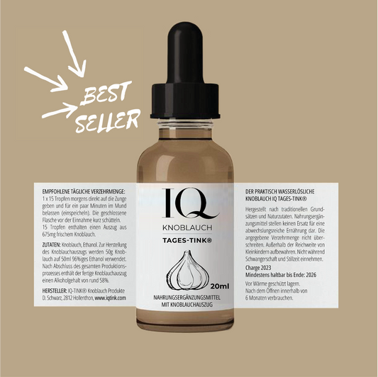 IQ-TINK.com - Der erstmals praktisch wasserlösliche Knoblauch Auszug mit einzigartiger Wirkung!