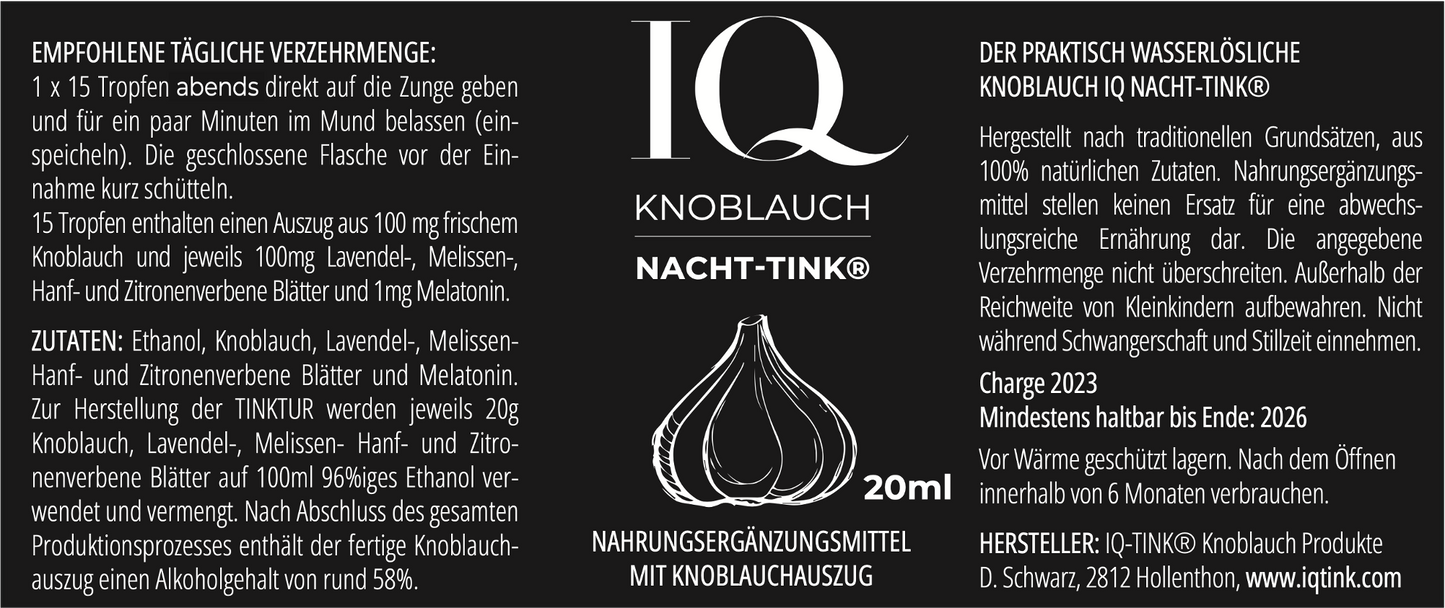 IQ-TINK.com - Der erstmals praktisch wasserlösliche Knoblauch Auszug mit einzigartiger Wirkung!
