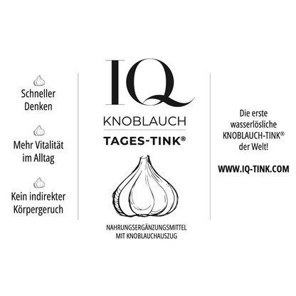  IQ-TINK.com - Der erstmals praktisch wasserlösliche Knoblauch Auszug mit einzigartiger Wirkung!